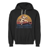 Cupid Stunt Unhinged Cringe Funny Inappropriate Garment-Dyed Fleece Hoodie