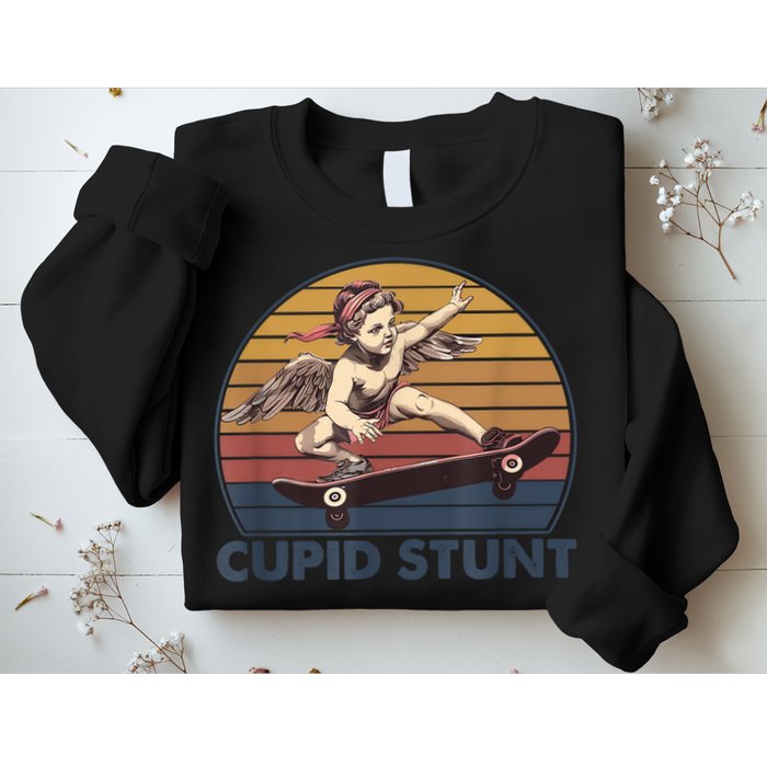 Cupid Stunt Unhinged Cringe Funny Inappropriate Sweatshirt