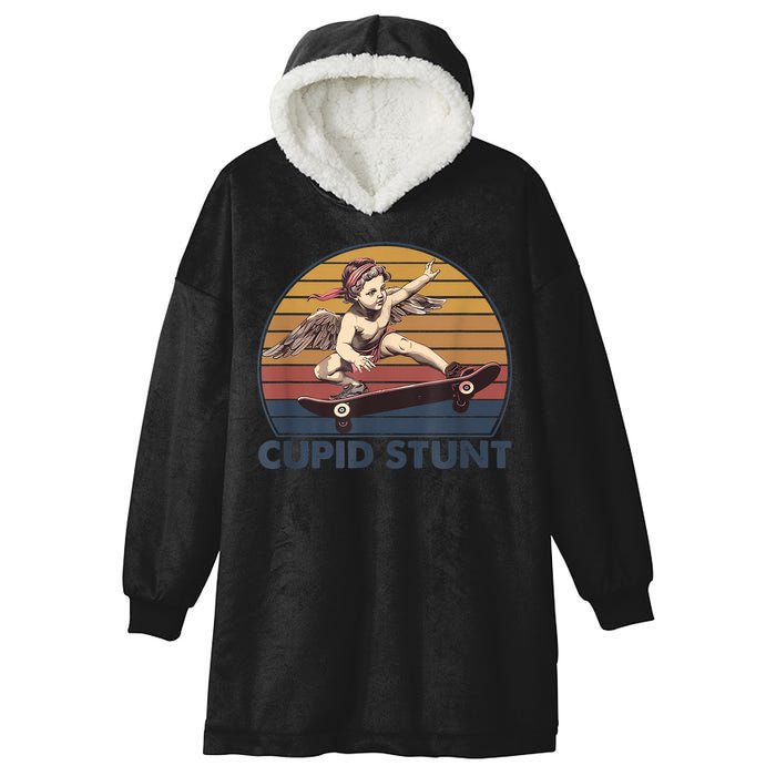 Cupid Stunt Unhinged Cringe Funny Inappropriate Hooded Wearable Blanket