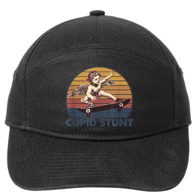 Cupid Stunt Unhinged Cringe Funny Inappropriate 7-Panel Snapback Hat