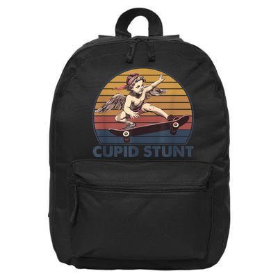 Cupid Stunt Unhinged Cringe Funny Inappropriate 16 in Basic Backpack