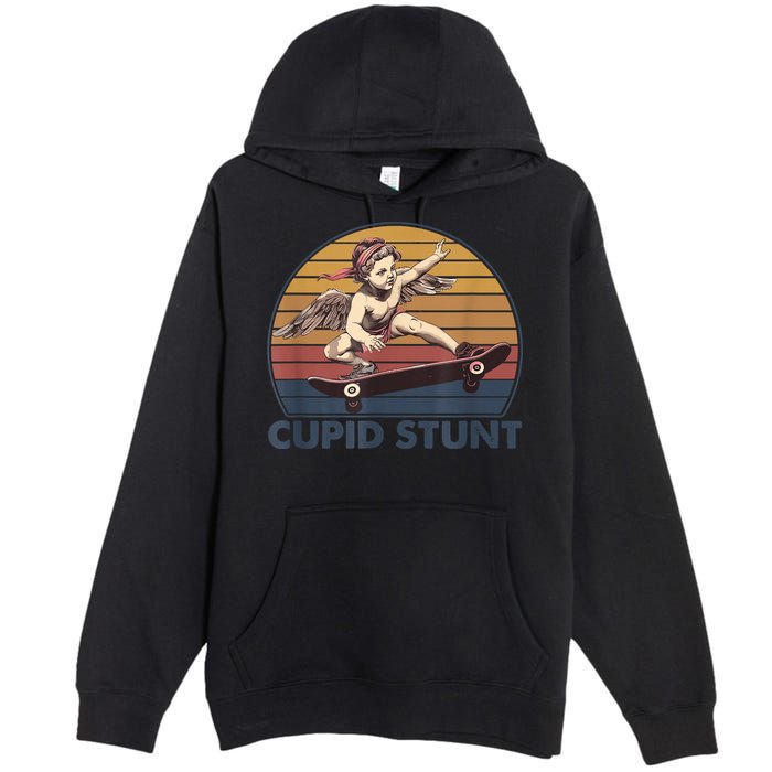 Cupid Stunt Unhinged Cringe Funny Inappropriate Premium Pullover Hoodie