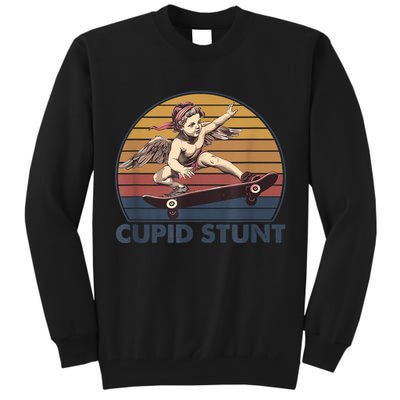 Cupid Stunt Unhinged Cringe Funny Inappropriate Tall Sweatshirt