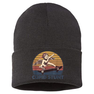 Cupid Stunt Unhinged Cringe Funny Inappropriate Sustainable Knit Beanie