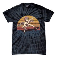 Cupid Stunt Unhinged Cringe Funny Inappropriate Tie-Dye T-Shirt