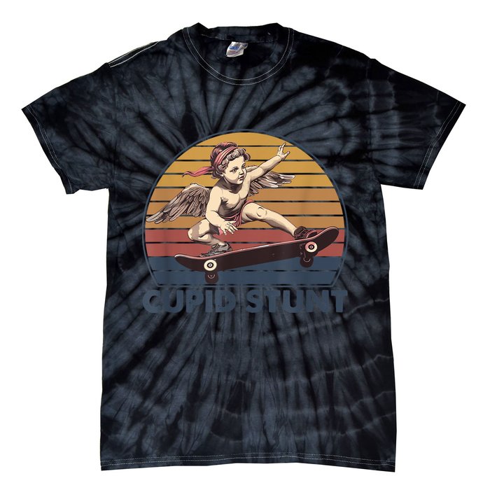 Cupid Stunt Unhinged Cringe Funny Inappropriate Tie-Dye T-Shirt