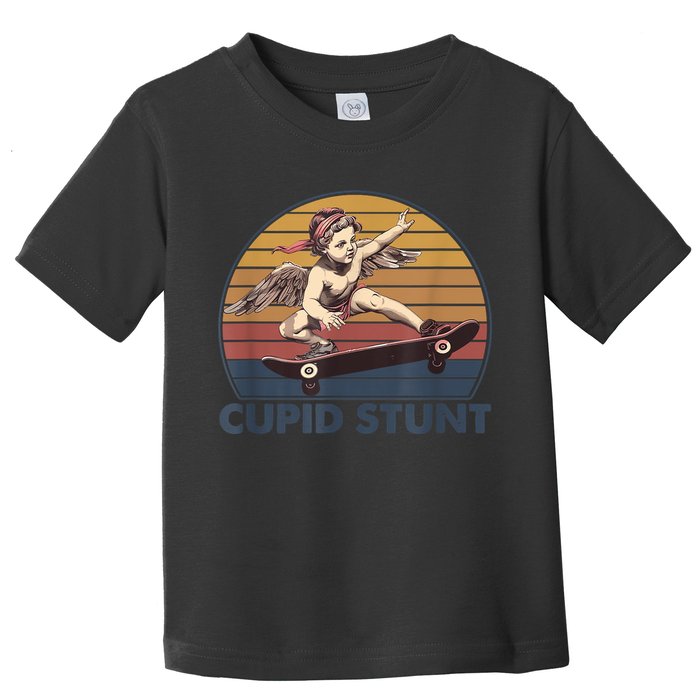 Cupid Stunt Unhinged Cringe Funny Inappropriate Toddler T-Shirt