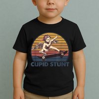 Cupid Stunt Unhinged Cringe Funny Inappropriate Toddler T-Shirt