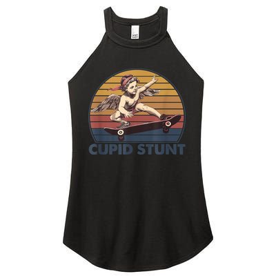 Cupid Stunt Unhinged Cringe Funny Inappropriate Women's Perfect Tri Rocker Tank
