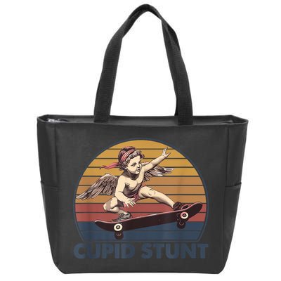 Cupid Stunt Unhinged Cringe Funny Inappropriate Zip Tote Bag