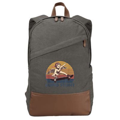 Cupid Stunt Unhinged Cringe Funny Inappropriate Cotton Canvas Backpack