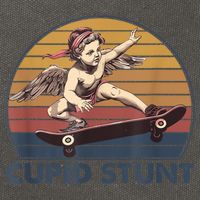 Cupid Stunt Unhinged Cringe Funny Inappropriate Cotton Canvas Backpack