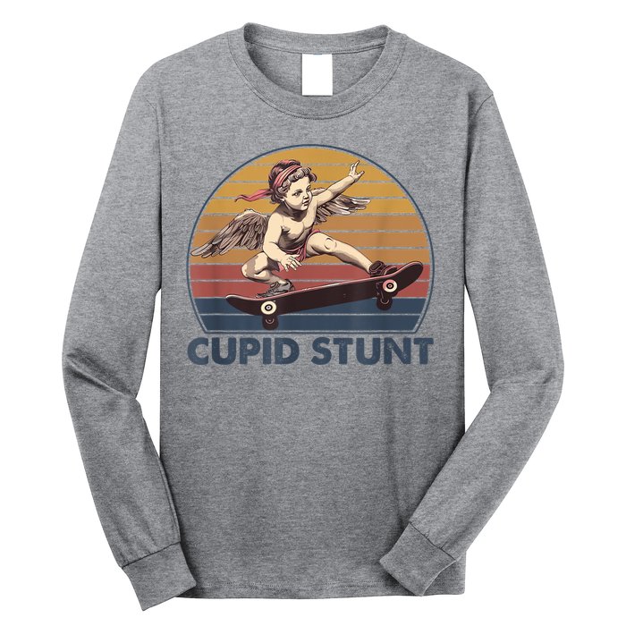 Cupid Stunt Unhinged Cringe Funny Inappropriate Long Sleeve Shirt