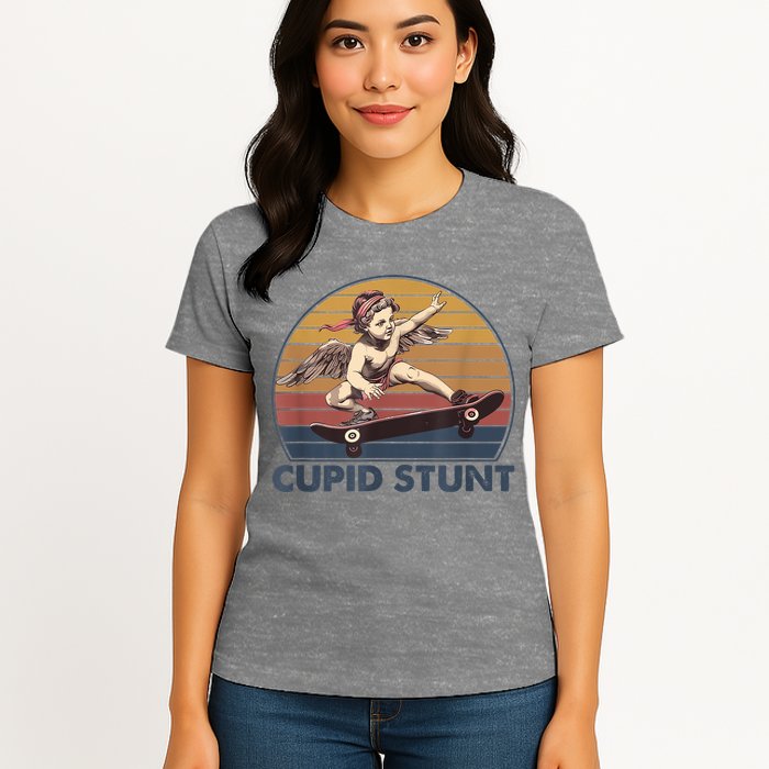 Cupid Stunt Unhinged Cringe Funny Inappropriate Womens T-Shirt