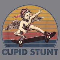 Cupid Stunt Unhinged Cringe Funny Inappropriate Kids T-Shirt