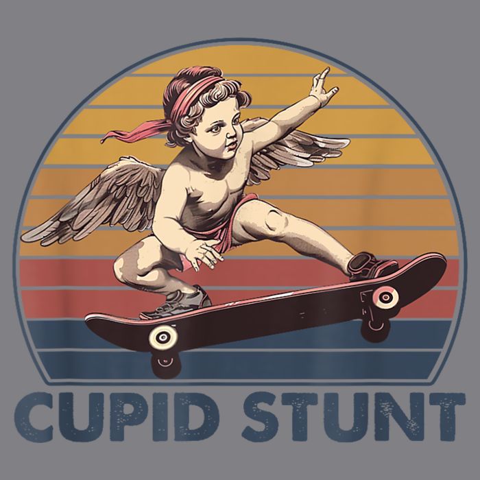 Cupid Stunt Unhinged Cringe Funny Inappropriate Full Zip Hoodie