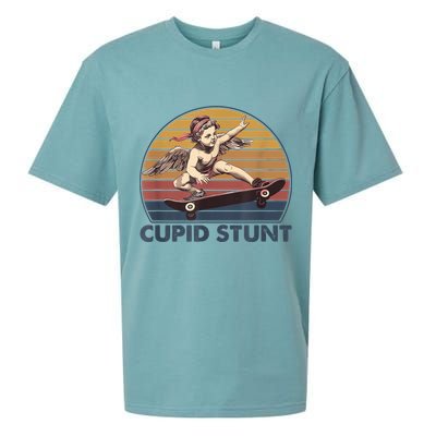 Cupid Stunt Unhinged Cringe Funny Inappropriate Sueded Cloud Jersey T-Shirt