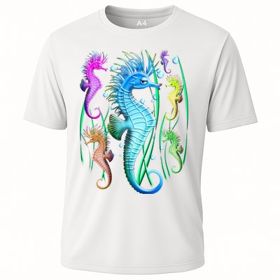 Colorful Seahorses Underwater Performance Shirt