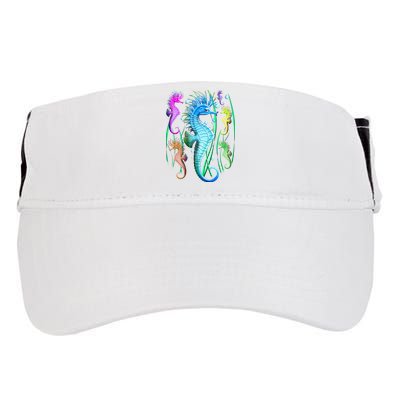 Colorful Seahorses Underwater Adult Drive Performance Visor