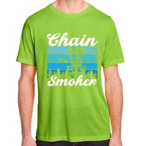 Chain Smoker Ultimate Frisbee Gift Adult ChromaSoft Performance T-Shirt