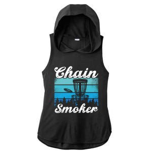 Chain Smoker Ultimate Frisbee Gift Ladies PosiCharge Tri-Blend Wicking Draft Hoodie Tank