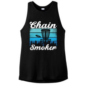 Chain Smoker Ultimate Frisbee Gift Ladies PosiCharge Tri-Blend Wicking Tank