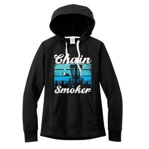 Chain Smoker Ultimate Frisbee Gift Women's Fleece Hoodie