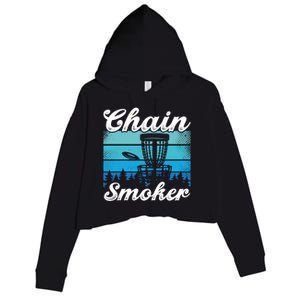 Chain Smoker Ultimate Frisbee Gift Crop Fleece Hoodie