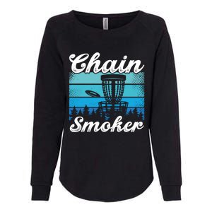 Chain Smoker Ultimate Frisbee Gift Womens California Wash Sweatshirt