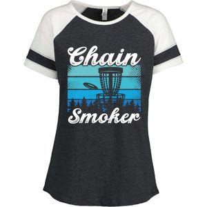 Chain Smoker Ultimate Frisbee Gift Enza Ladies Jersey Colorblock Tee