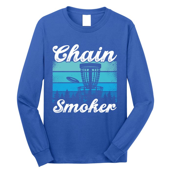 Chain Smoker Ultimate Frisbee Gift Long Sleeve Shirt