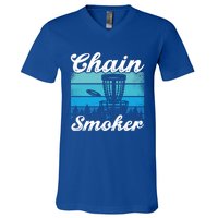 Chain Smoker Ultimate Frisbee Gift V-Neck T-Shirt