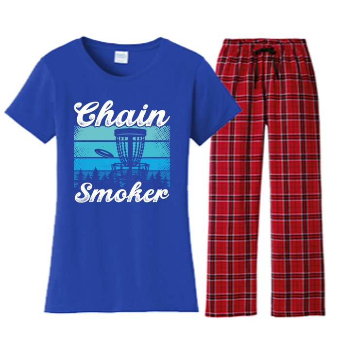 Chain Smoker Ultimate Frisbee Gift Women's Flannel Pajama Set