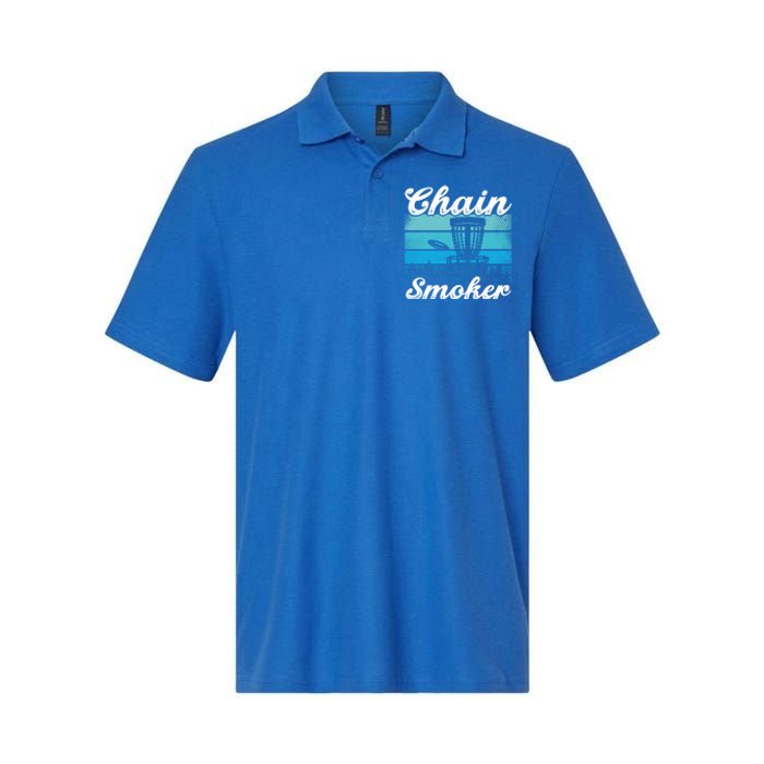 Chain Smoker Ultimate Frisbee Gift Softstyle Adult Sport Polo