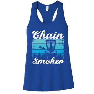 Chain Smoker Ultimate Frisbee Gift Women's Racerback Tank