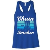 Chain Smoker Ultimate Frisbee Gift Women's Racerback Tank