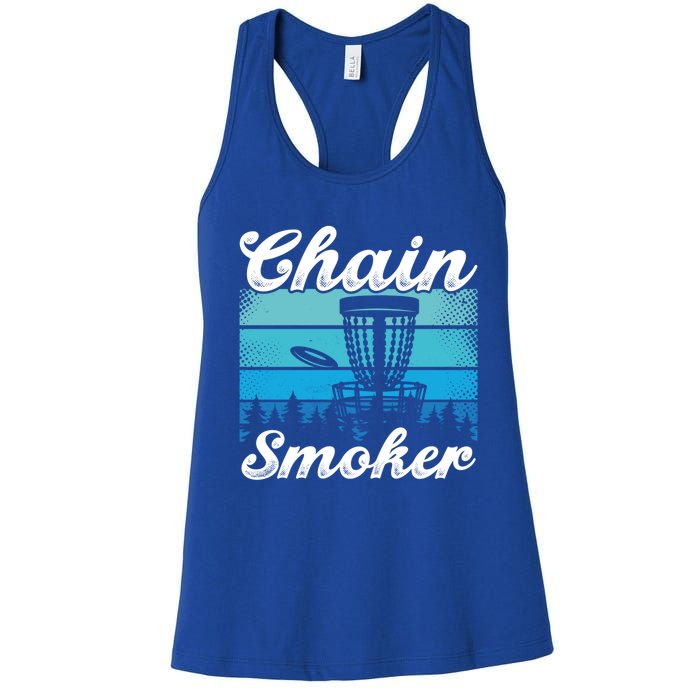 Chain Smoker Ultimate Frisbee Gift Women's Racerback Tank