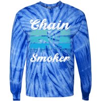 Chain Smoker Ultimate Frisbee Gift Tie-Dye Long Sleeve Shirt