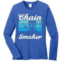 Chain Smoker Ultimate Frisbee Gift Ladies Long Sleeve Shirt