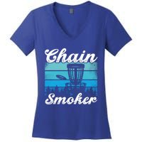 Chain Smoker Ultimate Frisbee Gift Women's V-Neck T-Shirt