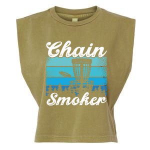 Chain Smoker Ultimate Frisbee Gift Garment-Dyed Women's Muscle Tee