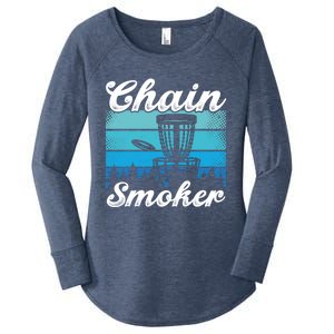 Chain Smoker Ultimate Frisbee Gift Women's Perfect Tri Tunic Long Sleeve Shirt