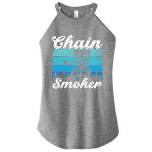 Chain Smoker Ultimate Frisbee Gift Women's Perfect Tri Rocker Tank