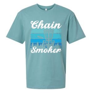 Chain Smoker Ultimate Frisbee Gift Sueded Cloud Jersey T-Shirt