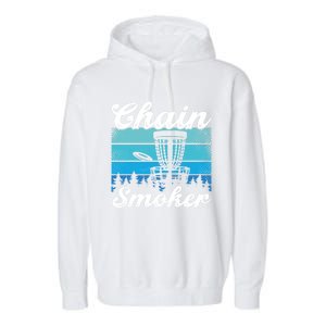 Chain Smoker Ultimate Frisbee Gift Garment-Dyed Fleece Hoodie