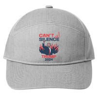 CanT Silence Us Trump 2024 7-Panel Snapback Hat