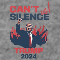 CanT Silence Us Trump 2024 7-Panel Snapback Hat