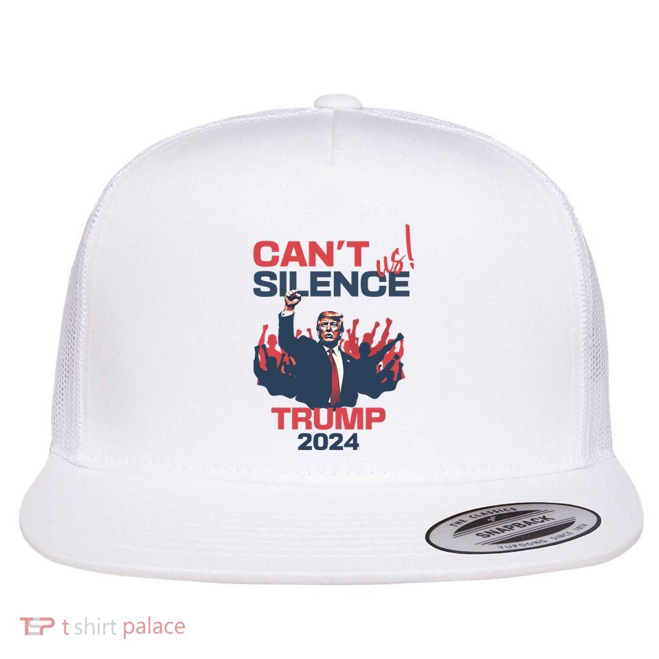 CanT Silence Us Trump 2024 Flatbill Hat