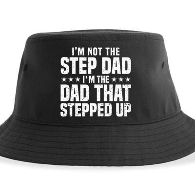 Cool Step Up Dad For Father Worlds Best Stepdad Ever Sustainable Bucket Hat
