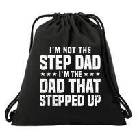 Cool Step Up Dad For Father Worlds Best Stepdad Ever Drawstring Bag